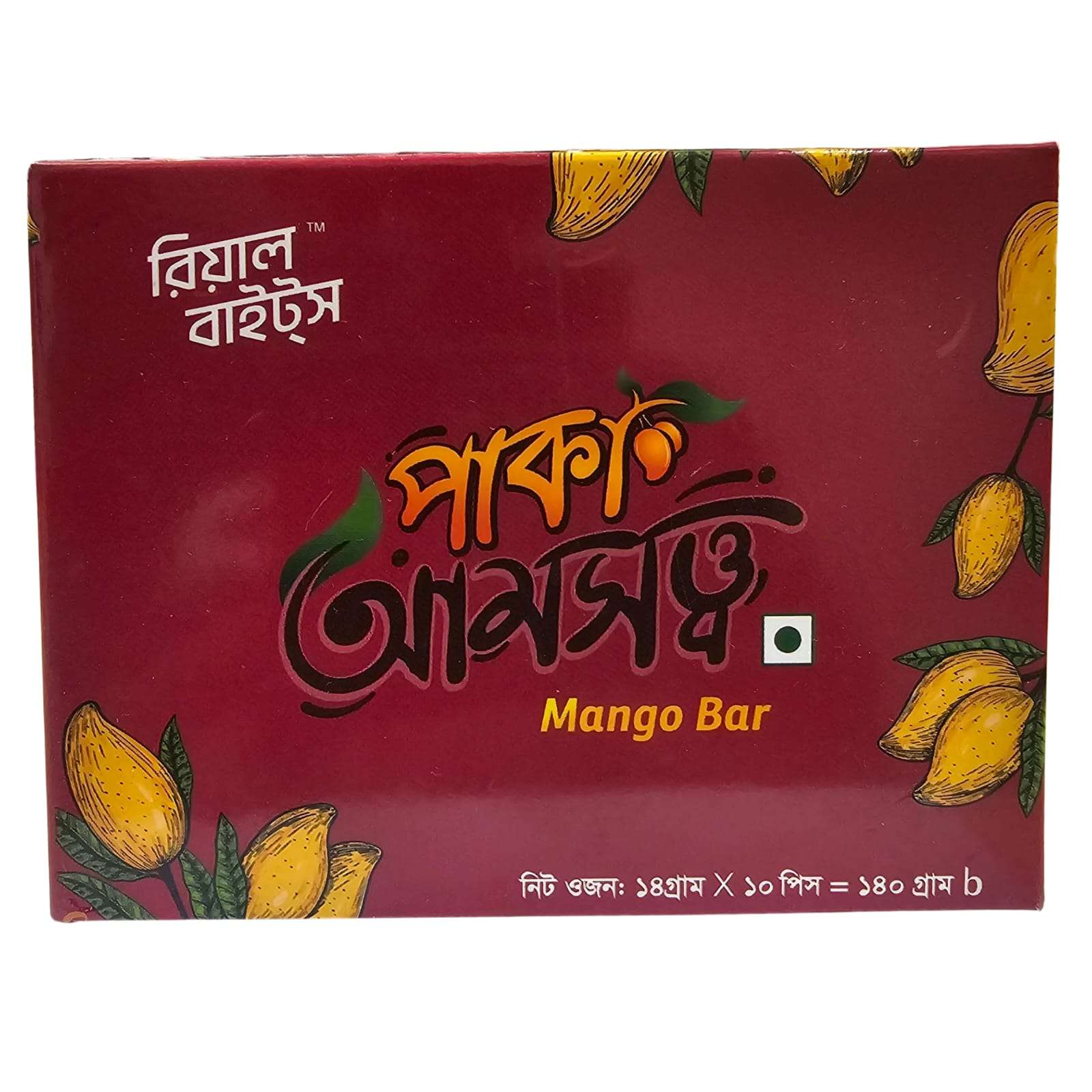 Real Bite Mango Bar 140g (Amsotto)